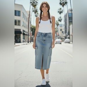 Blue Revival Denim Skirt Size 25